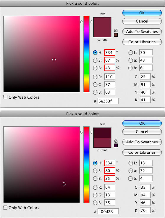 Режимы наложения Color Burn и Color Dodge